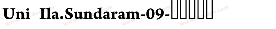 Uni Ila.Sundaram-09字体转换